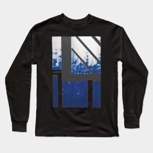 Blue Cityscape morning Long Sleeve T-Shirt